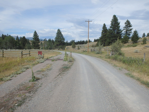 GDMBR: Pedaling north on CR-125, Montana.